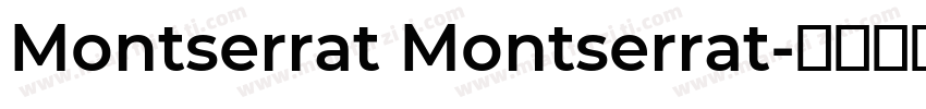 Montserrat Montserrat字体转换